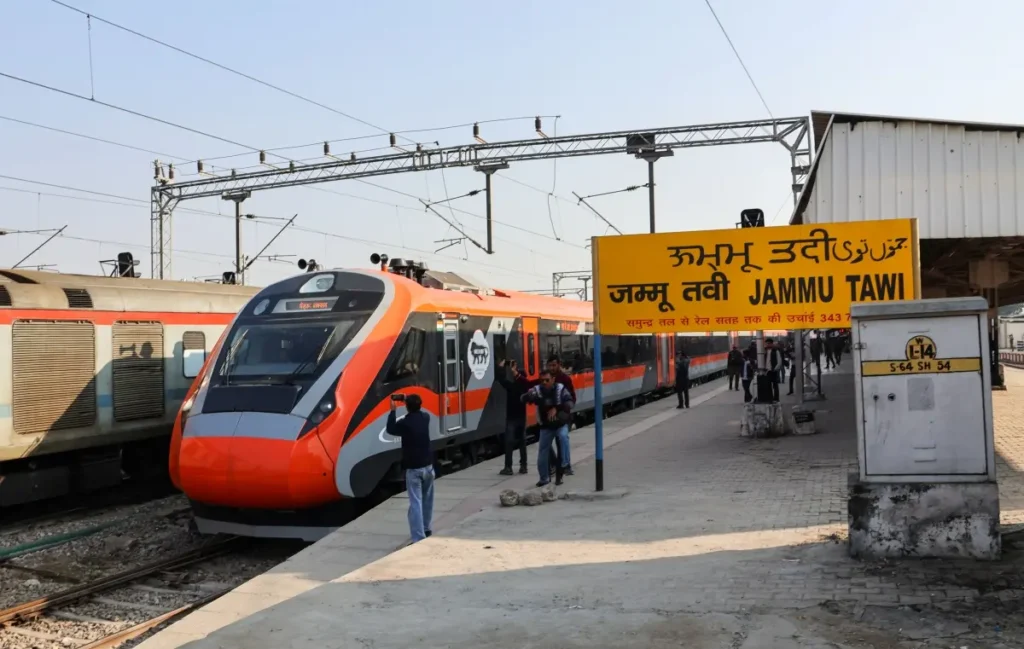 Vande Bharat Train service between Jammu and Srinagar