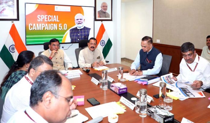 Dr. Jitendra Singh advocating for a national cleanliness movement