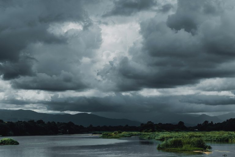 Monsoon clouds over North Bengal's landscape