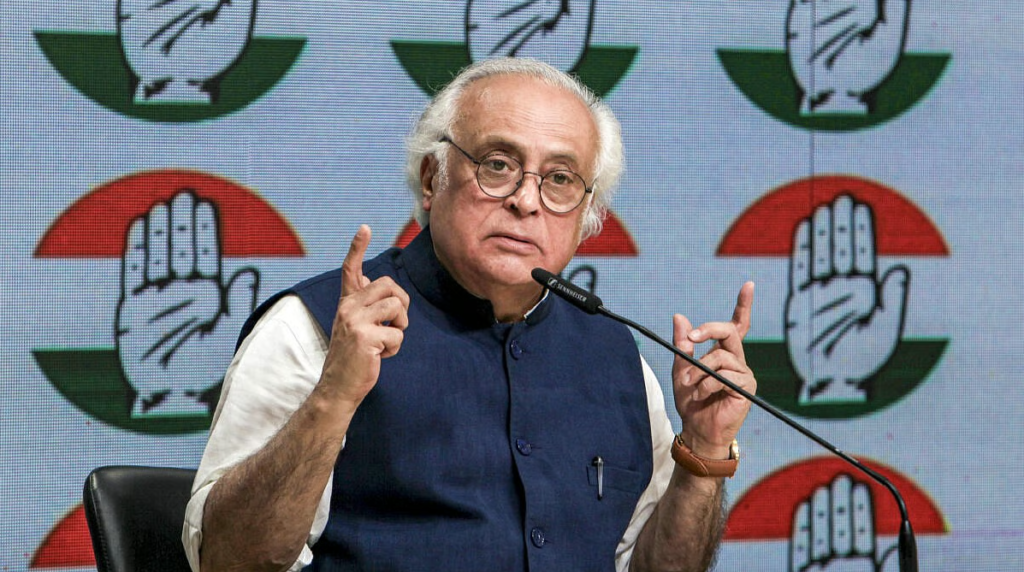 Congress leader Jairam Ramesh addressing environmental law